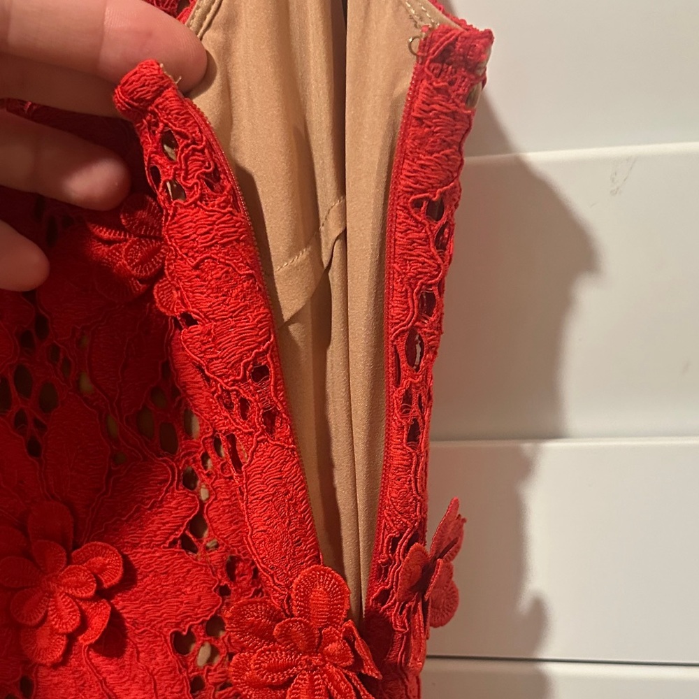 Michael Michael Kors Appliqué Lace Dress- Size 6 - Picture 6 of 6
